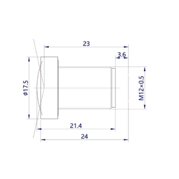 1/2.5 M12 2.8mm 6MP IR Sensitive Wide Angle FPV Camera Lens for RC Drone"