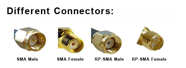 5 PCS RP-SMA Male to RP-SMA Female Adapter RF Connector RP-SMA-JK RC Drone