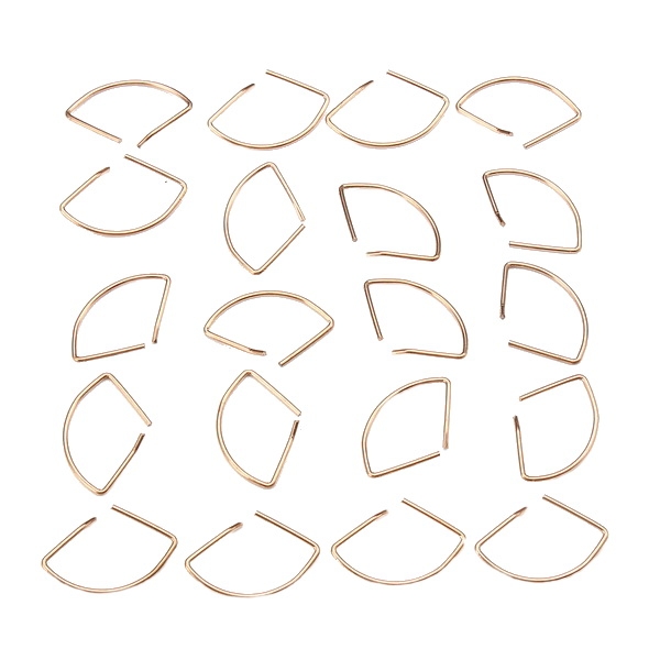 40PCS DIY All Copper Leaf Cloverleaf for 5.8G FPV Clover Antenna