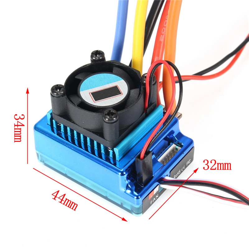 120A ESC Sensored Brushless Speed Controller For 1/8 1/10 Car/Truck Crawler TB