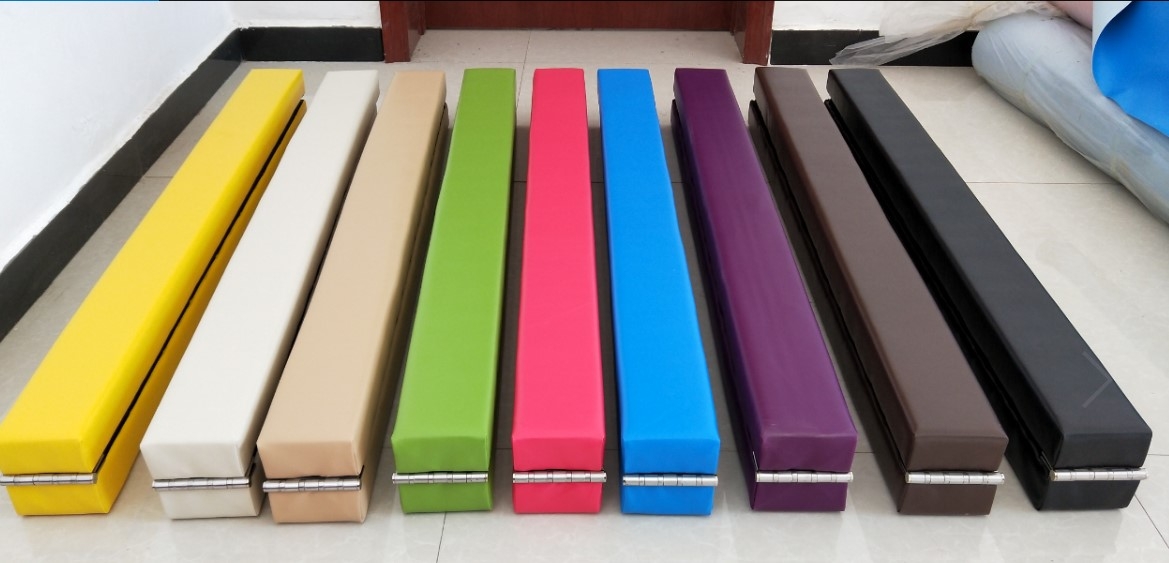 86.6x4x2.8inch Folding Balance Beam Cushion Train Mattress Gymnastics Mat Sport Pad