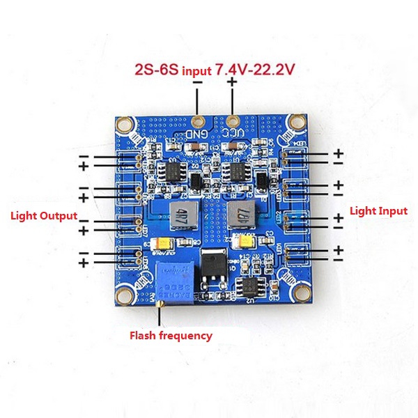LED Light Control Board for RC Multicopter