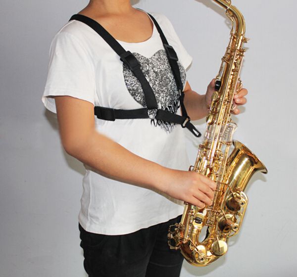 New Adjustable Tenor Baritone Sax Saxophone Harness Shoulder Strap