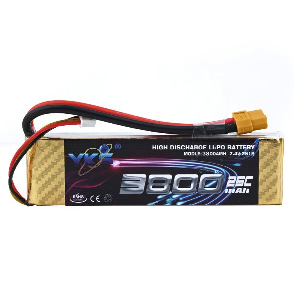 YKS BW212 7.4V 3800MAH 25C XT60 Plug Li-Po Battery For RC Model