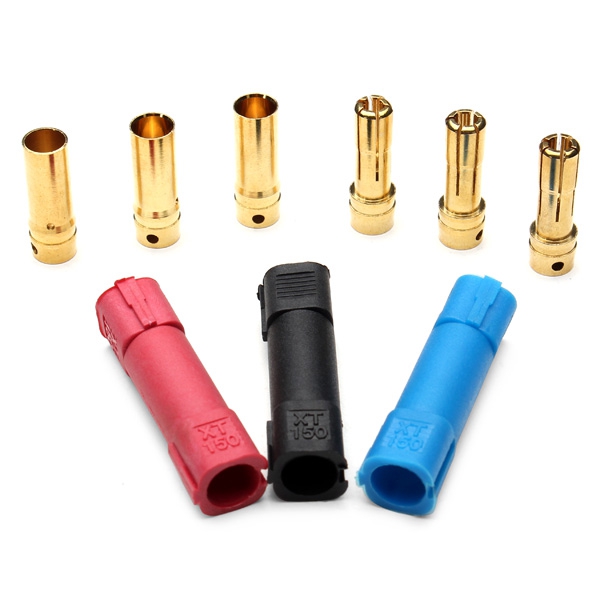 Amass XT150 Connector Plug 6mm Gold-plated Banana Plug