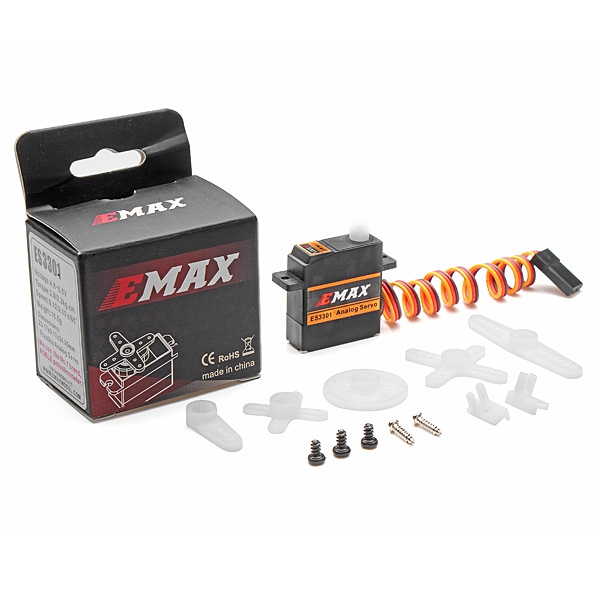 EMAX ES3301 10.6g Mini Metal Gear Analog Servo for RC Airplane 