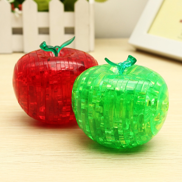 Space Thinking 3D Crystal Apple Puzzles Toy Child Adult Toy