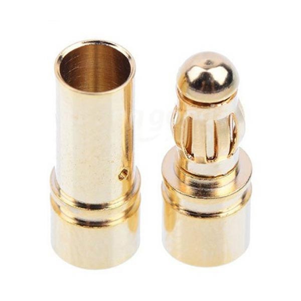 3.5mm Gold Bullet Banana Connector Plug For ESC Battery Motor