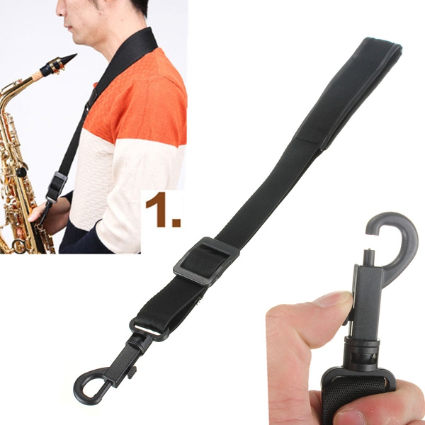 Adjustable Alto Teno Soprano Baritone Sax Neck Strap Hook Harness Belt