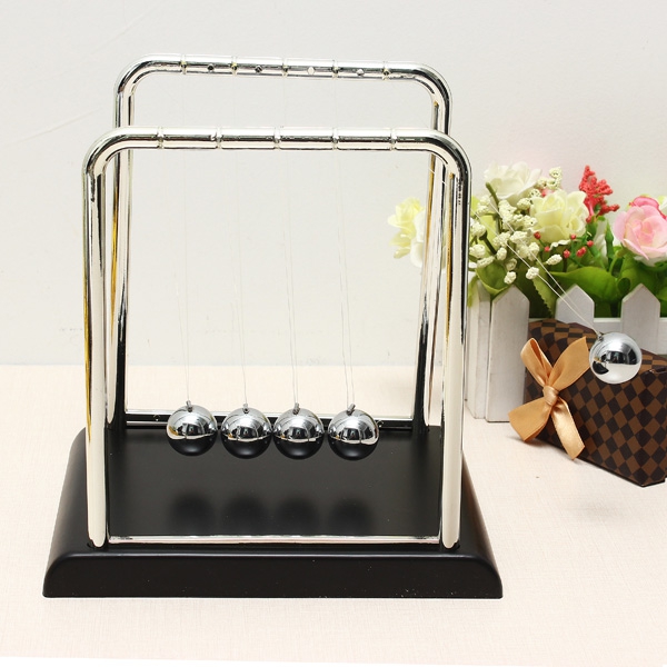 Large Size Newton's Cradle Steel Balance Ball Physics Pendulum