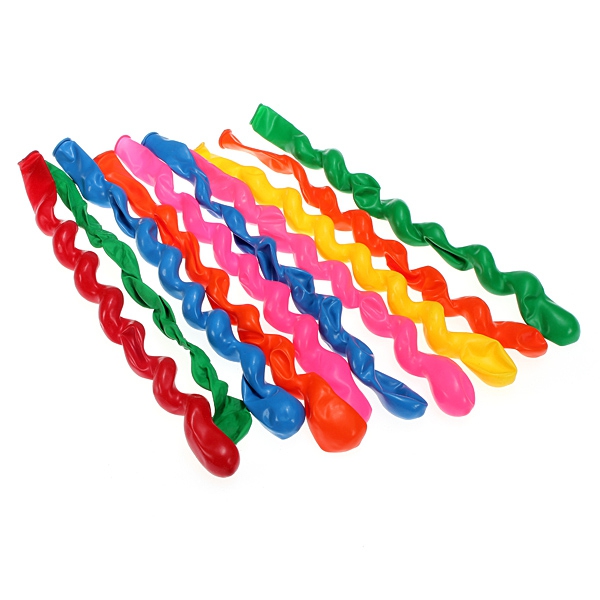 10PCS Helical Balloon Mix Colors Spiral Balloon Party Decoration
