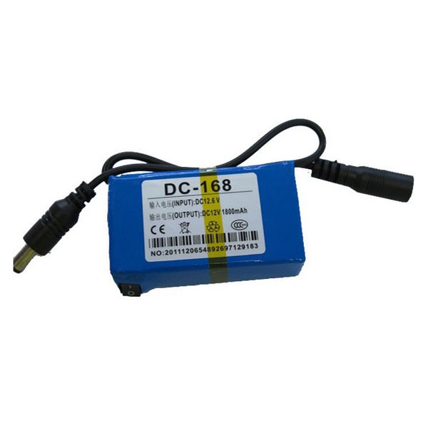 DC-168 1800mAh Capacity Rechargeable Lithium Battery for CCTV Camera