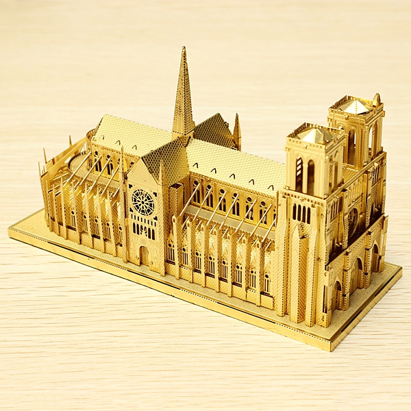Piececool Notre Dame Cathedral Paris DIY 3D Laser Cut Models Puzzle