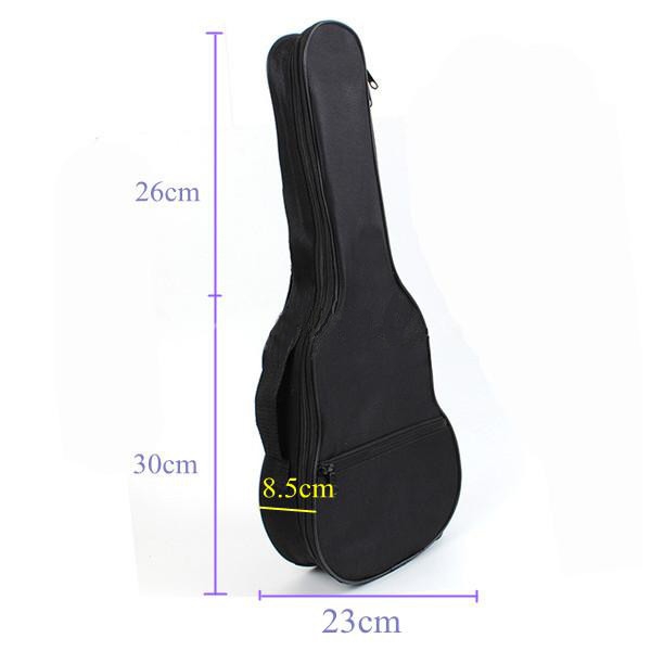 Ukulele Gig Bag Case Shoulder Strap Black Light Gear