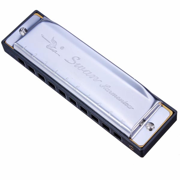 Swan Key Of C 10 Hole 20 Tone Diatonic Harmonica SW1020-10 