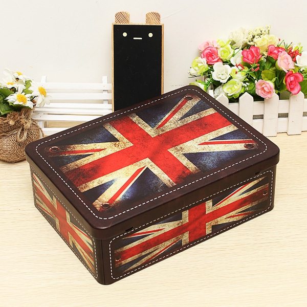Zakka European Style Tin Boxes With The Lock Multi-function