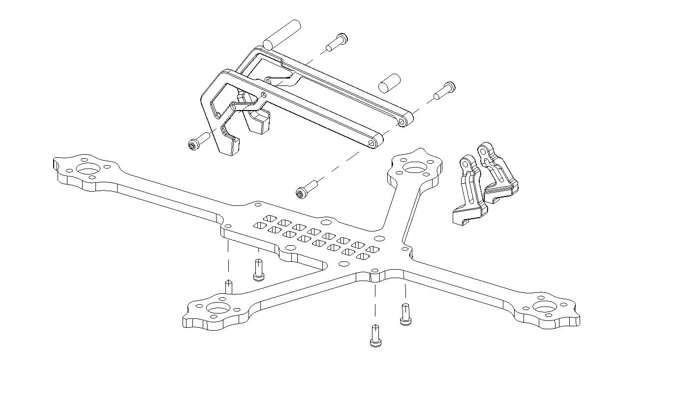 Diatone 2018 GT-M3 110mm/170mm Normal Plus FPV Racing Frame Kit RC Drone 3mm Arm