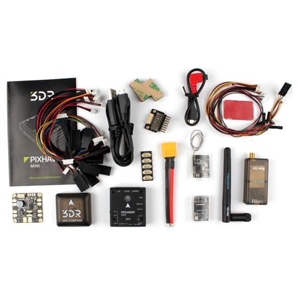 HolyBro 3DR Pixhawk Mini Flight Controller & Micro M8N GPS & Micro OSD & 433MHZ Telemetry Module