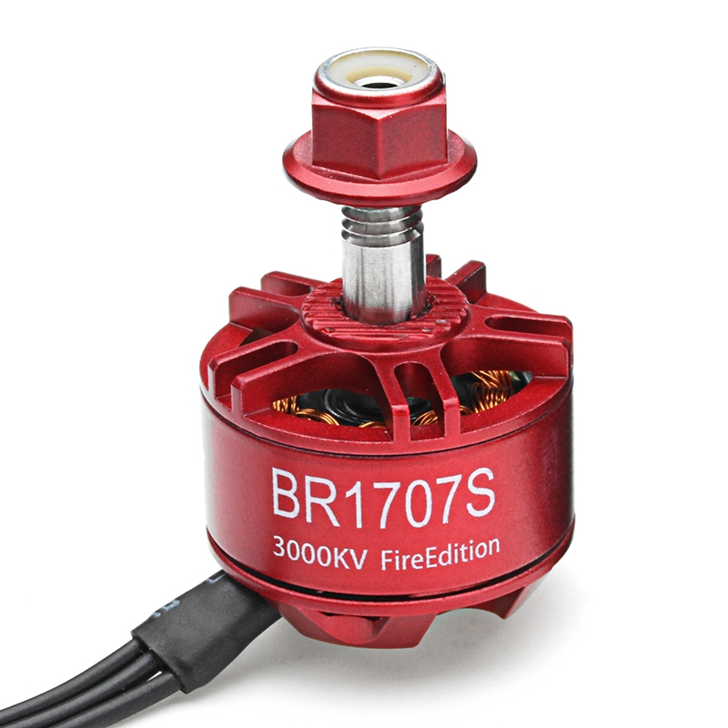 4X Racerstar 1707 BR1707S Fire Edition 3000KV 2-3S Brushless Motor For RC Drone FPV Racing Frame