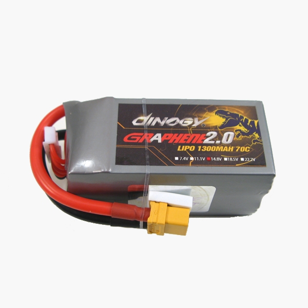 Giant Power Dinogy Graphene 2.0 1300mAh 14.8V 70C XT60 LiPo Battery For RC Models