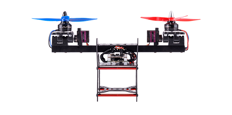 HJ-2502 250mm Wheelbase 2-Axis Carbon Fiber Aluminum Frame Kit for FPV RC Drone