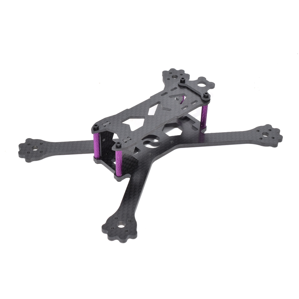 Geniuser 160mm Wheelbase 3mm Arm Carbon Fiber FPV Racing Frame Kit 34g