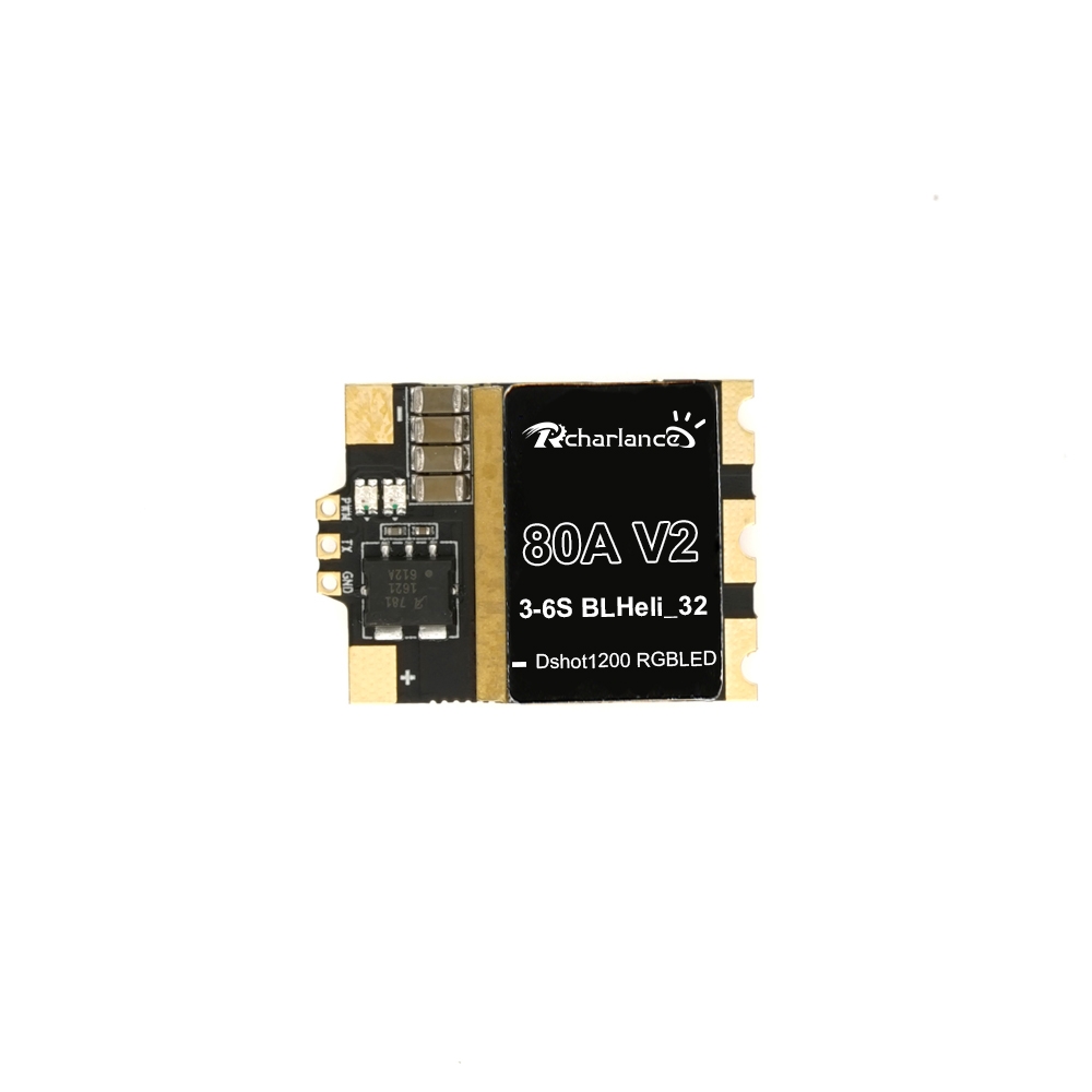 Rcharlance Metal 80A BLHeli_32 ESC 3-6S Dshot1200 For RC Drone FPV Racing Multi Rotor