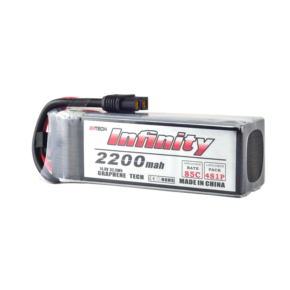 AHTECH Infinity 2200mAh 4S 14.8V 85C Lipo Battery XT60 SY60 For RC Drone FPV Racing Multi Rotor