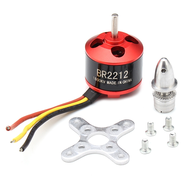 2 PCS Racerstar BR2212 1800KV 2-4S Brushless Motor For RC Models