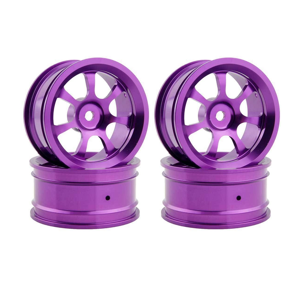 4pcs Hub Rc Car Parts Aluminum Wheel 4pc D:52mm W:26mm For HSP HPI 1/10 On-Road Drift 107P