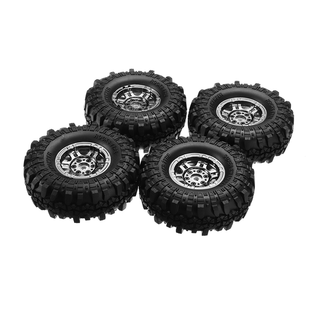 4Pcs AUSTAR AX-4020 1.9 Inch 110mm RC Car Tires With Hub For 1/10 D90 SCX10 CC01 RC Car Crawler