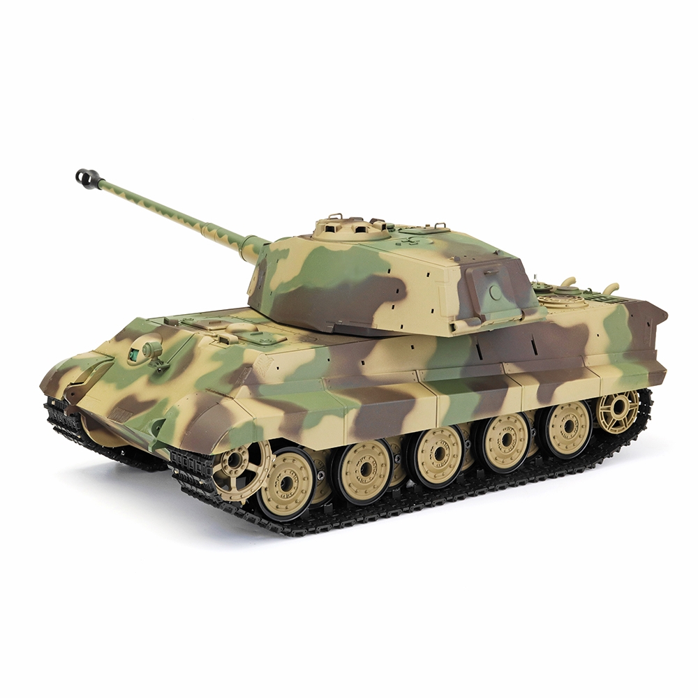 Henglong 3888A -1 1/16 2.4G German Tiger King Henschel Rc Battle Tank Smoking Sound Plastic One Toys