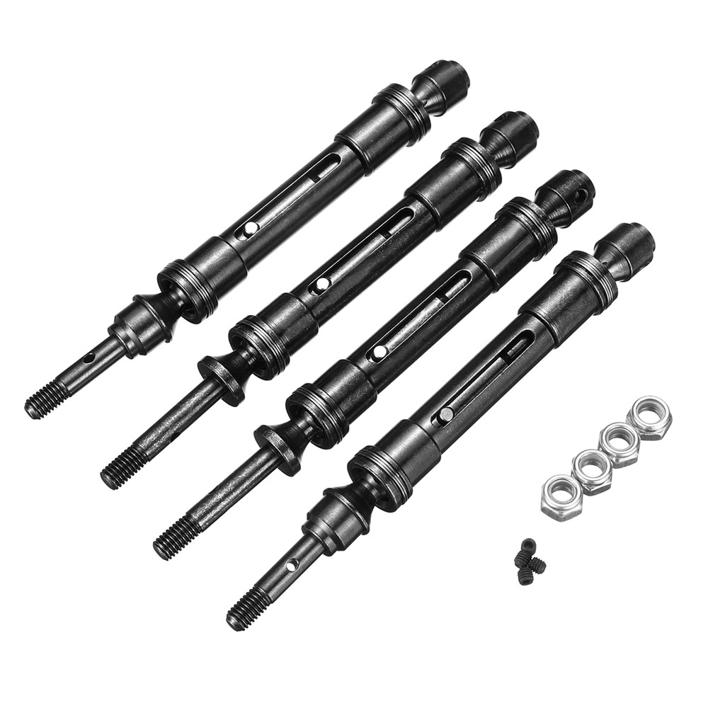 4PC Aluminum Front Rear Drive Shaft for Traxxas Slash 4X4 HQ727 Short Truck Rc Car Parts