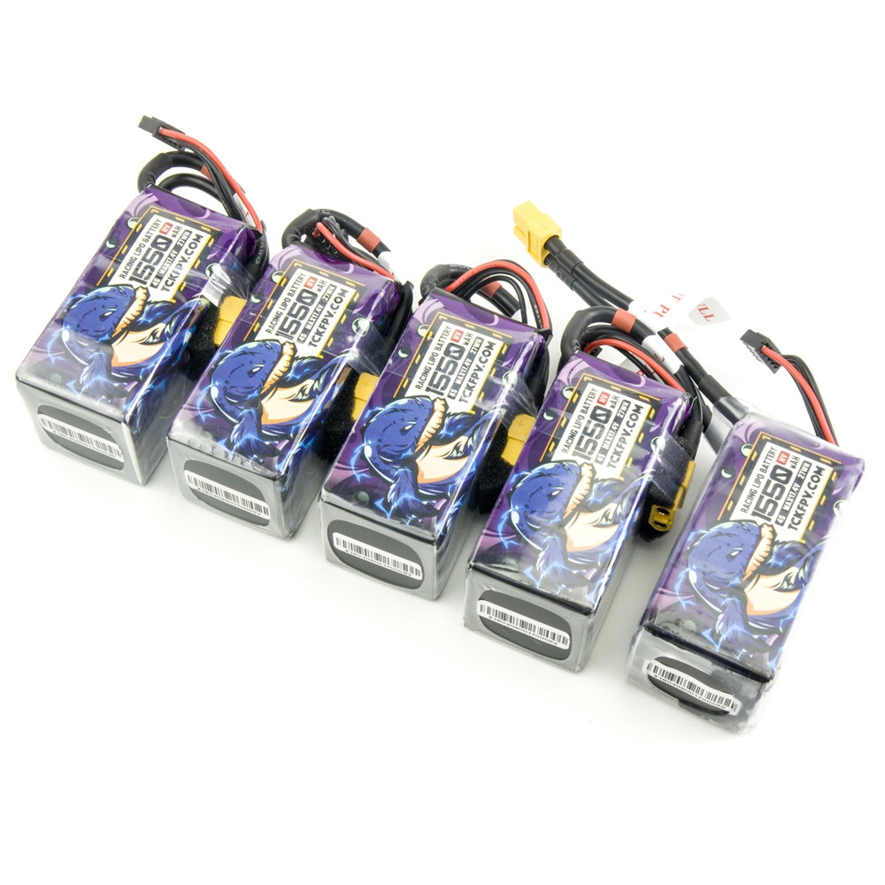 Rush & TCK 4S 17.4V HV 1550mAh 100C 27WH Lipo Battery XT60 Plug for RC Drone FPV Racing