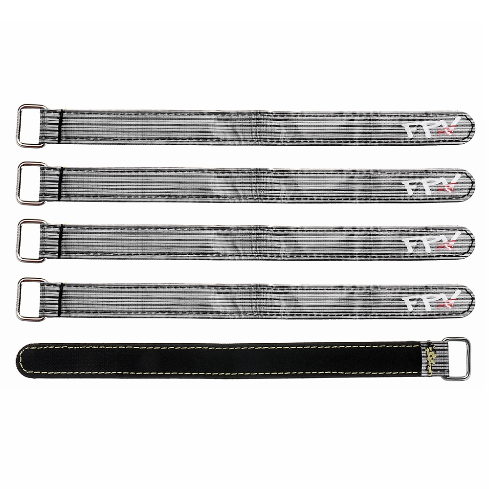 5PCS FPV AF 250x20mm 3M Fiber Metal/Plastic Clasp Battery Straps for RC Drone