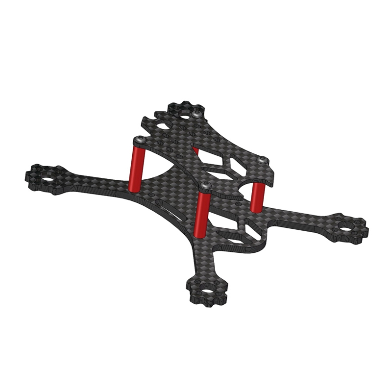 VX98 98mm Wheelbase 2.5mm Arm 3K Carbon Fiber X Stretch FPV Racing Frame Kit