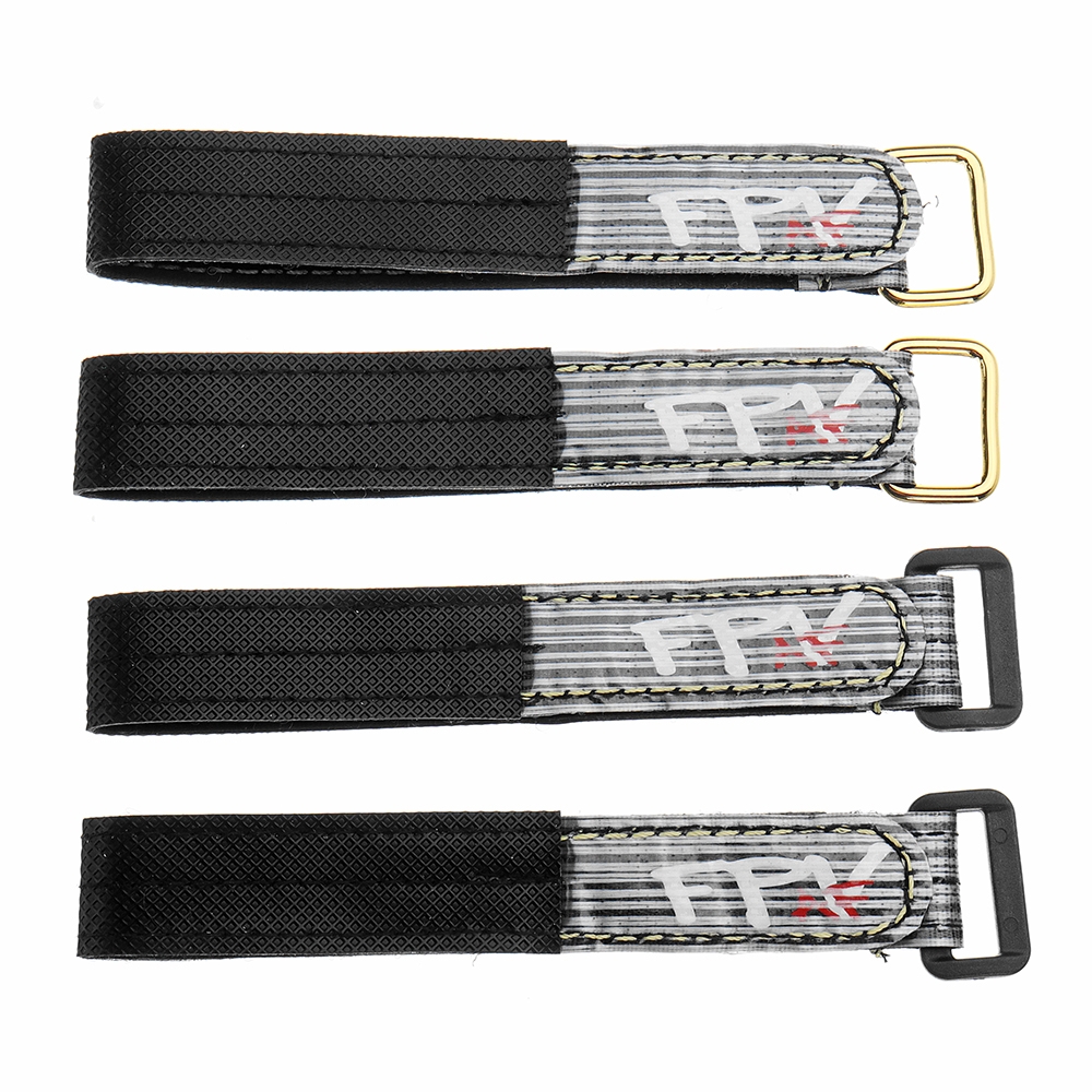 2Pcs RJX FPV AF 220x20mm 3M Fiber Black Plastic/Metal Buckle Battery Straps