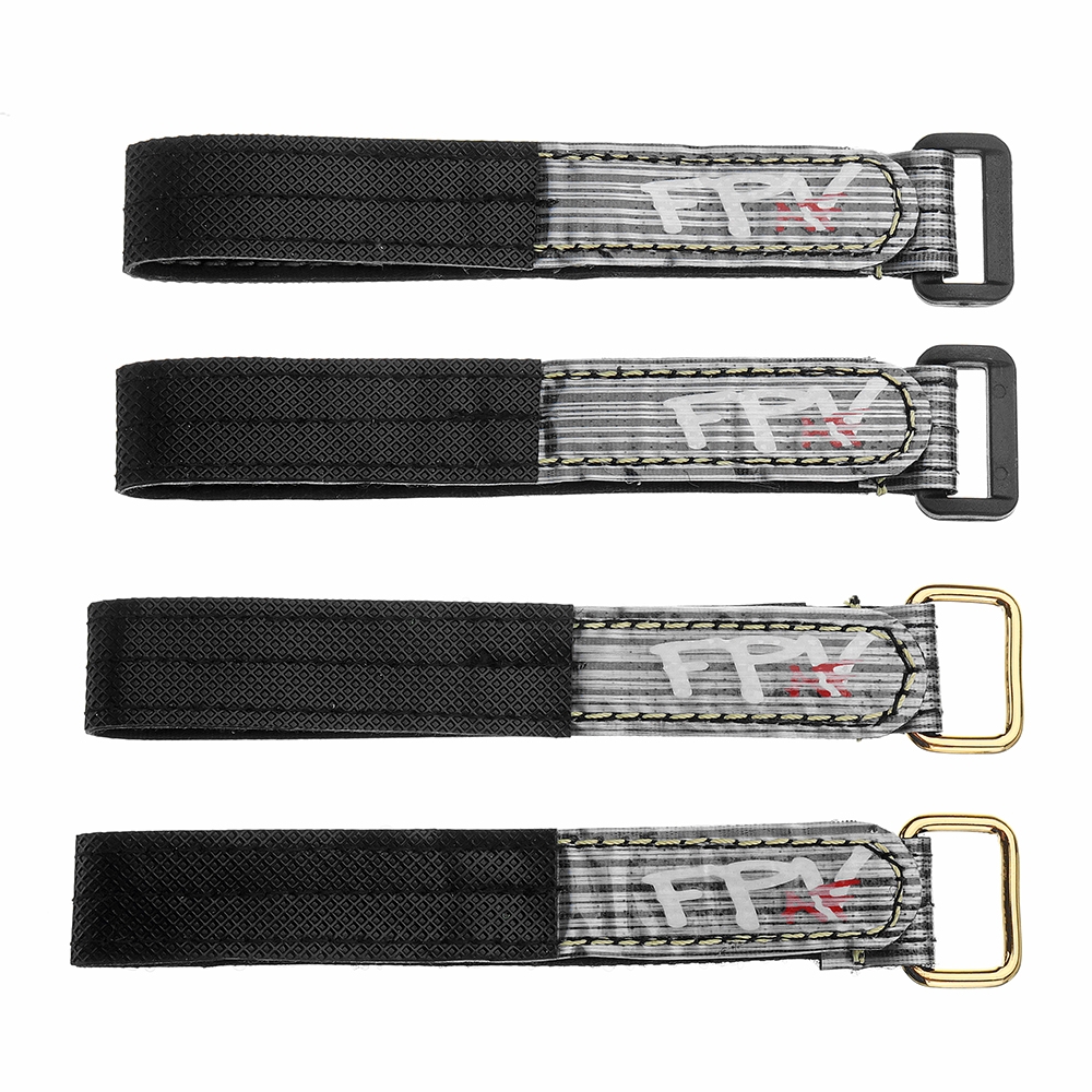 2Pcs RJX FPV AF 250x20mm 3M Fiber Black Plastic/Metal Buckle Battery Straps