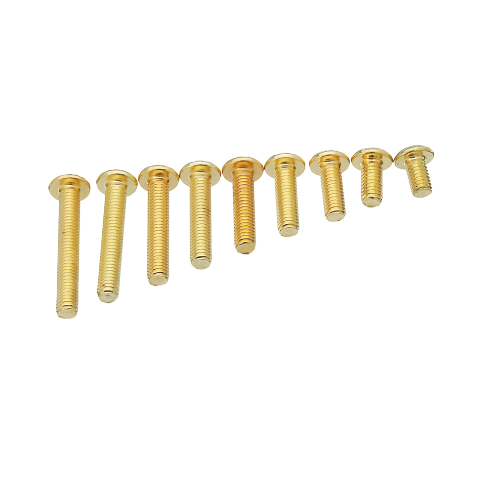 20Pcs LANTIAN 12.9 Half Round Head Plating Titanium Gold M3 5/6/8/10/12/14/16/18/20mm Hex Screw