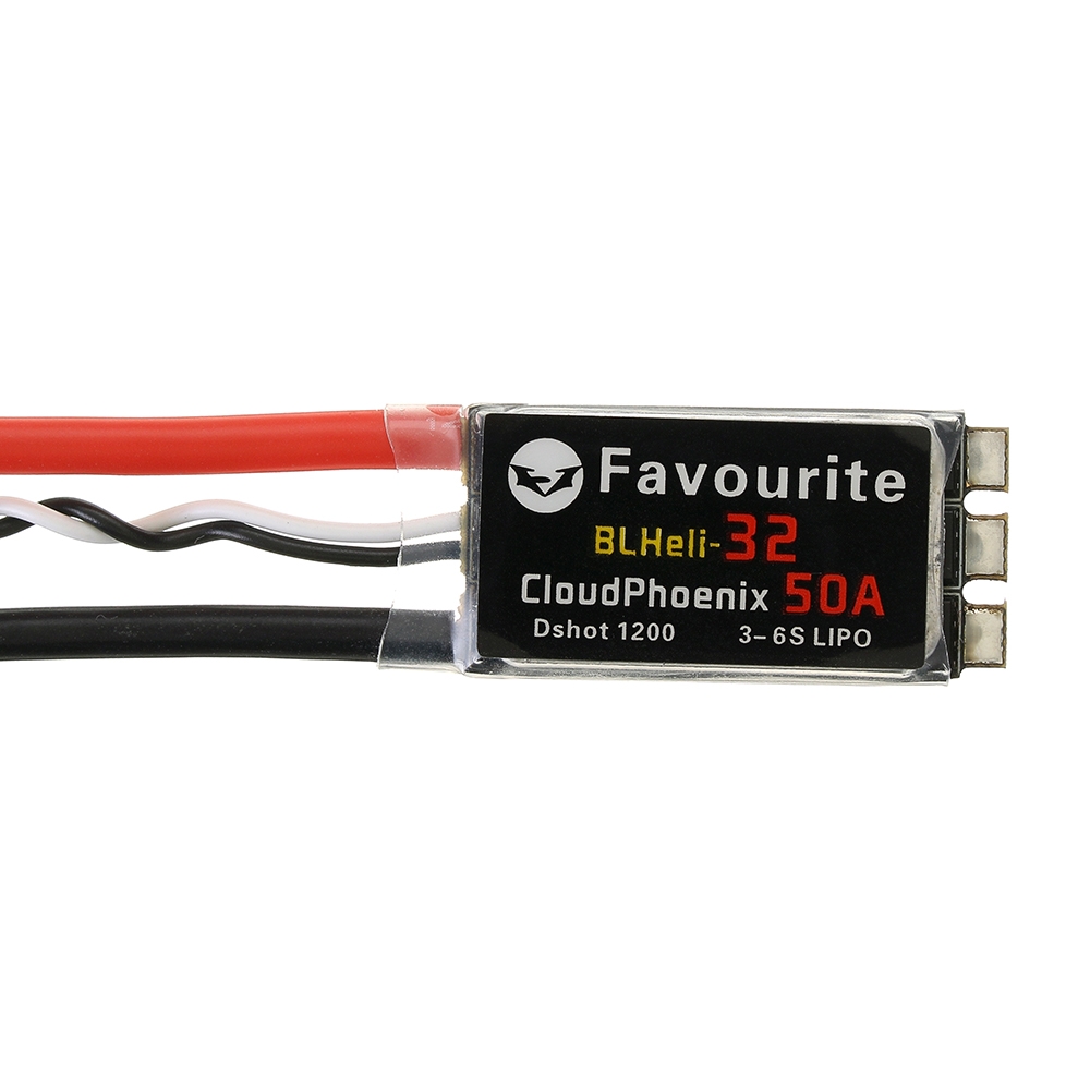 Favourite FVT CloundPhoenix 50A BLheli_32 3-6S DShot1200 Brushless ESC for RC Drone FPV Racing