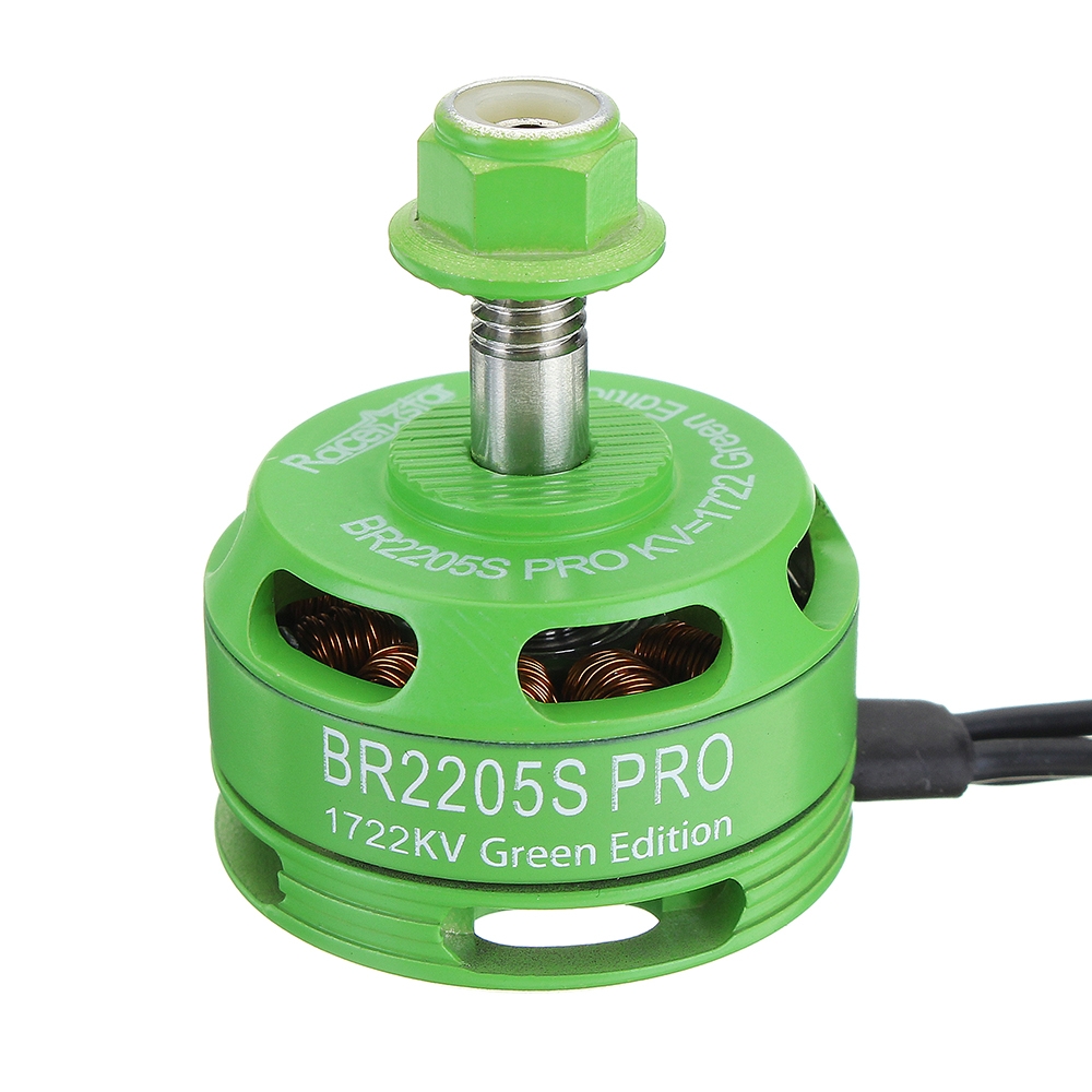 Racerstar 2205 BR2205S PRO Green Edition 1722KV Brushless Motor 4-6S For FPV Racing RC Drone