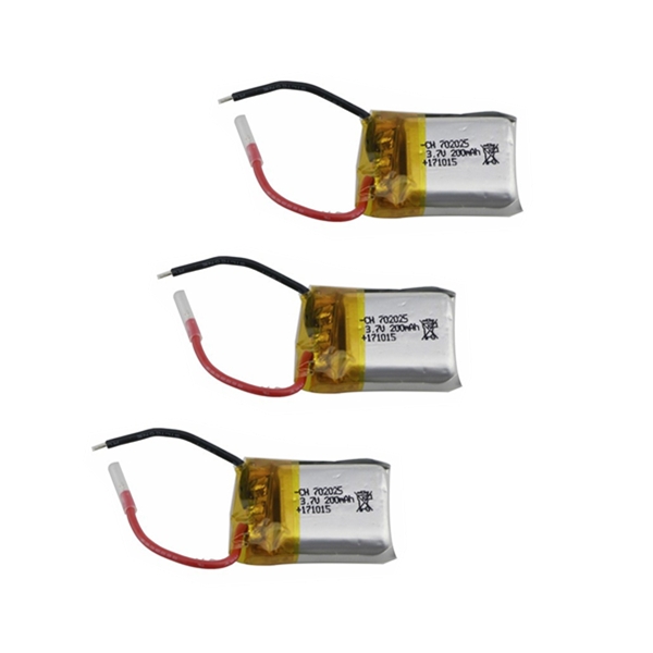 3PCS Eachine E59 RC Drone Quadcopter Spare Parts 3.7V 200MAH Lipo Battery