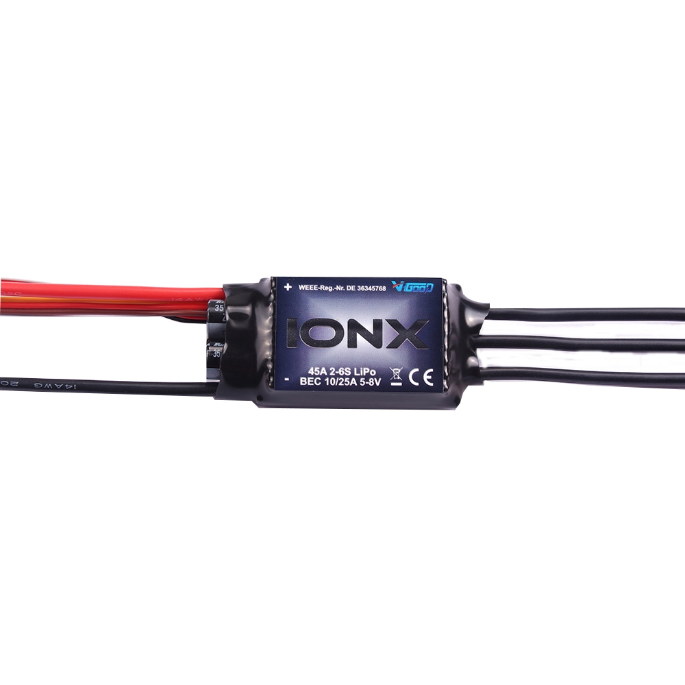 V-Good IONX 32 Bit 45A 2-6S Brushless ESC For RC Model With 8V 20A BEC