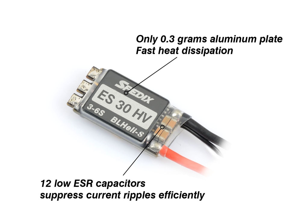 SPEDIX ES30 HV 30A 3-6S Blheli_S FPV Racing Brushless ESC for RC Drone