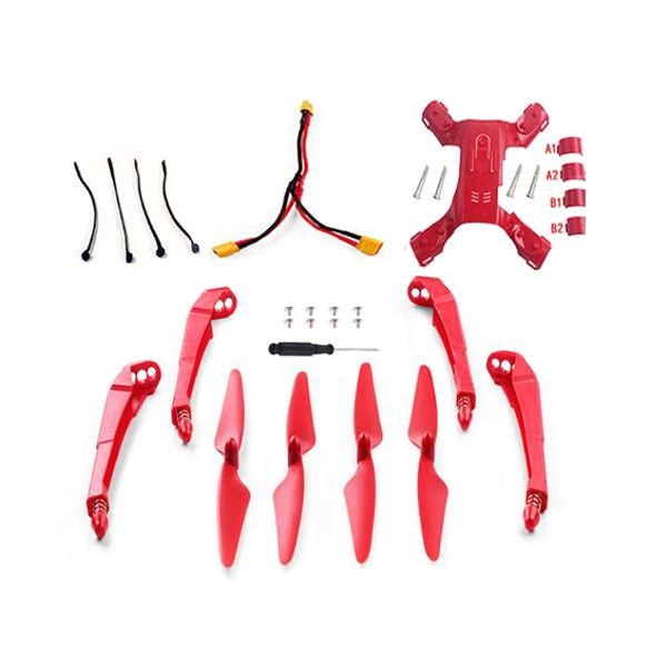 Landing Gear Propellers with XT30 Battery Parallel Plug Cable Protection Set for MJX B2W B2C Drone