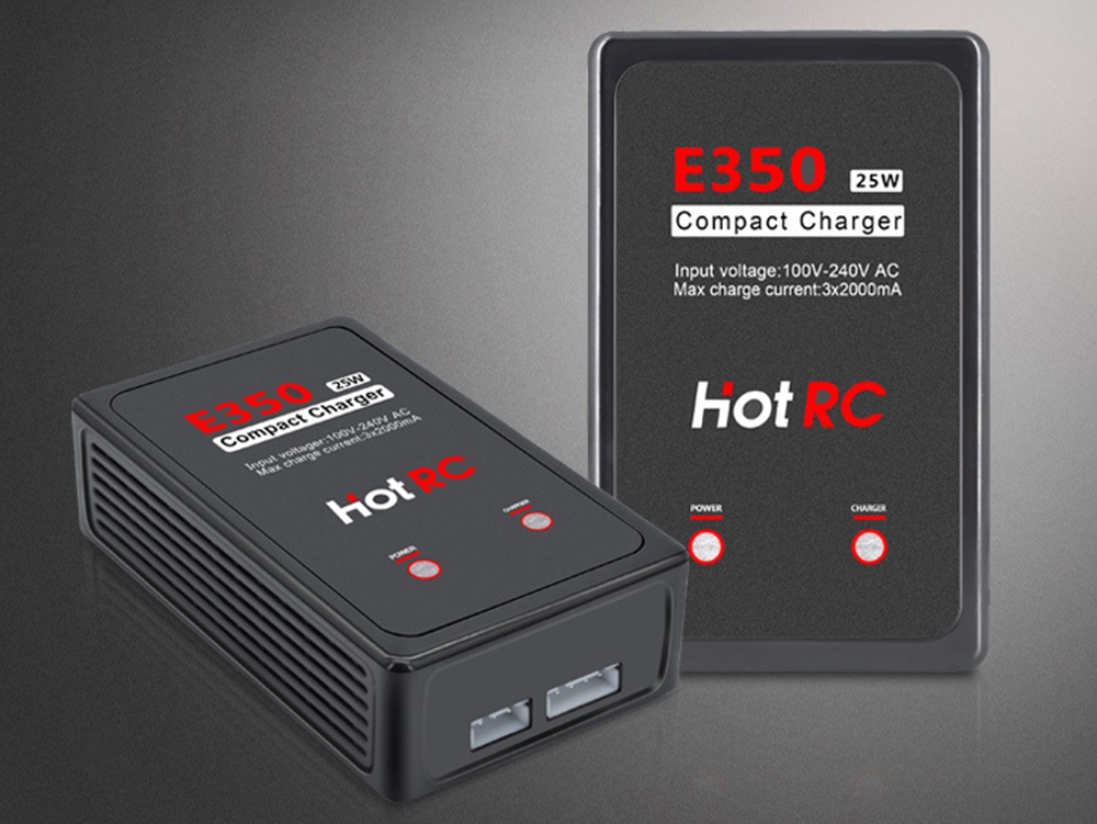 HOTRC E350 25W 3X2A AC 2S 3S Lipo Battery Balance Charger