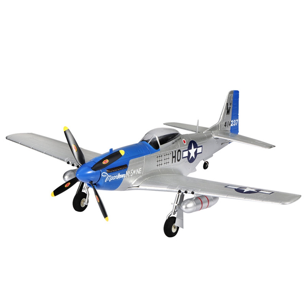 TOP RC 4 Channel Wingspan 750mm EPO Park Flyer P51 Mustang (768-1) KIT/PNP RC Airplane -Blue