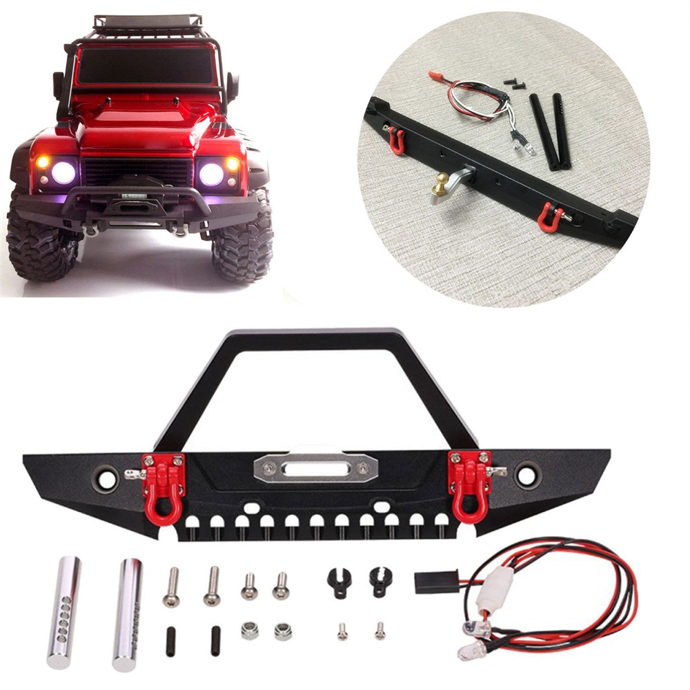 Metal Front RC Car Bumper Set For TRAXXAS TRX4 Axial SCX10 Crawler Parts