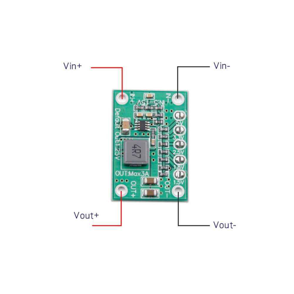 Lantian DC-DC 5-15V to 1.25/1.5/1.8/2.5/3.3/5V Converter Step Down Module BEC for FPV RC Drone