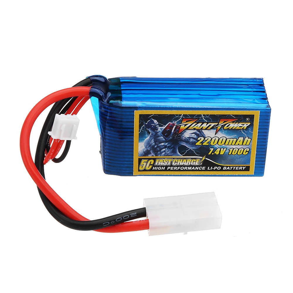 GIANT POWER 7.4V 2200mAh 100C 2S Lipo Battery With TAMIYA Plug For TAMIYA T3-01 RC Tricycle